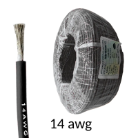 Силіконовий провід 14 AWG високотемпературний (чорний колір) 