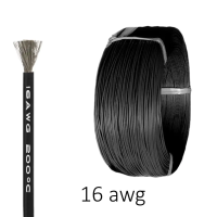 Силіконовий провід 16 AWG високотемпературний (чорний колір) 