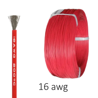 Силіконовий провід 16 AWG високотемпературний (червоний колір) 