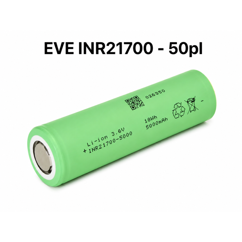 Акумулятор EVE INR21700-50PL Grade  B 5000 мА·год