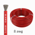 Силіконовий провід 8 AWG (8.3 мм²) червоний високотемпературний