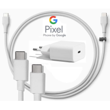 Зарядний пристрій Google Pixel 18 Вт блочок + USB-кабель Type C - Type C /ЄВРО