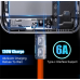 Кабель Type C Super Fast Charger 120W 6A 1м Помаранчевий
