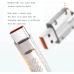Кабель Type C Super Fast Charger 120W 6A 1м Помаранчевий