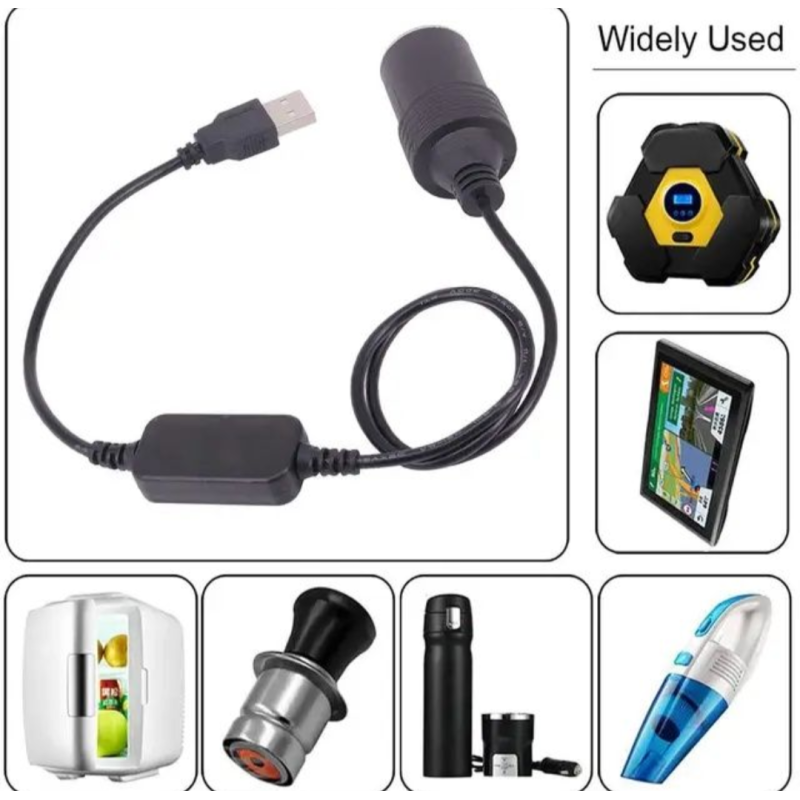 Перетворювач напруги USB 5 Вт на 12 Вт у прикурювач авто