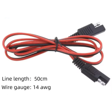 Кабель із роз“ємом SAE + SAE довжина 50 см 14 awg