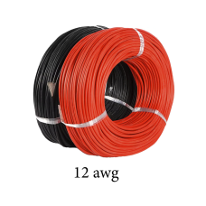 Силіконовий провід 12 AWG високотемпературний (червоний колір) – 21.2 м/кг