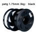 PETG пластик 1.75 мм 3 кг чорний для 3D друку SUNLU