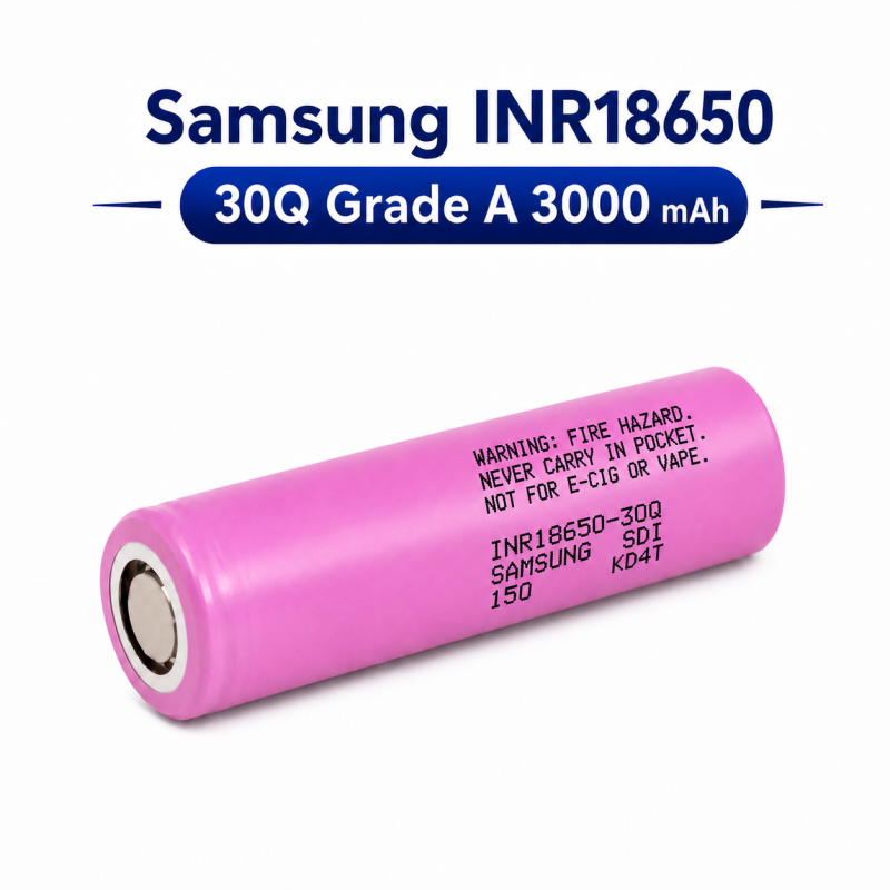 Samsung INR18650-30Q Grade A 3000 мА·год 15А, Li-ion акумулятор 18650