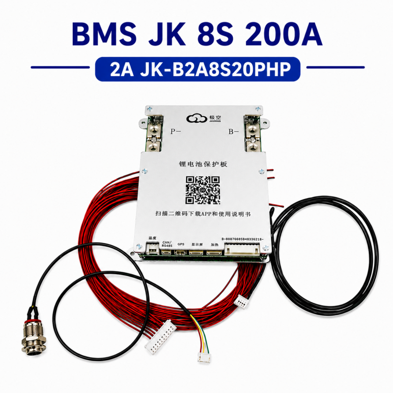 BMS JK 8S 200A з активним балансом 2A JK-B2A8S20PH для Li-ion LiFePO4