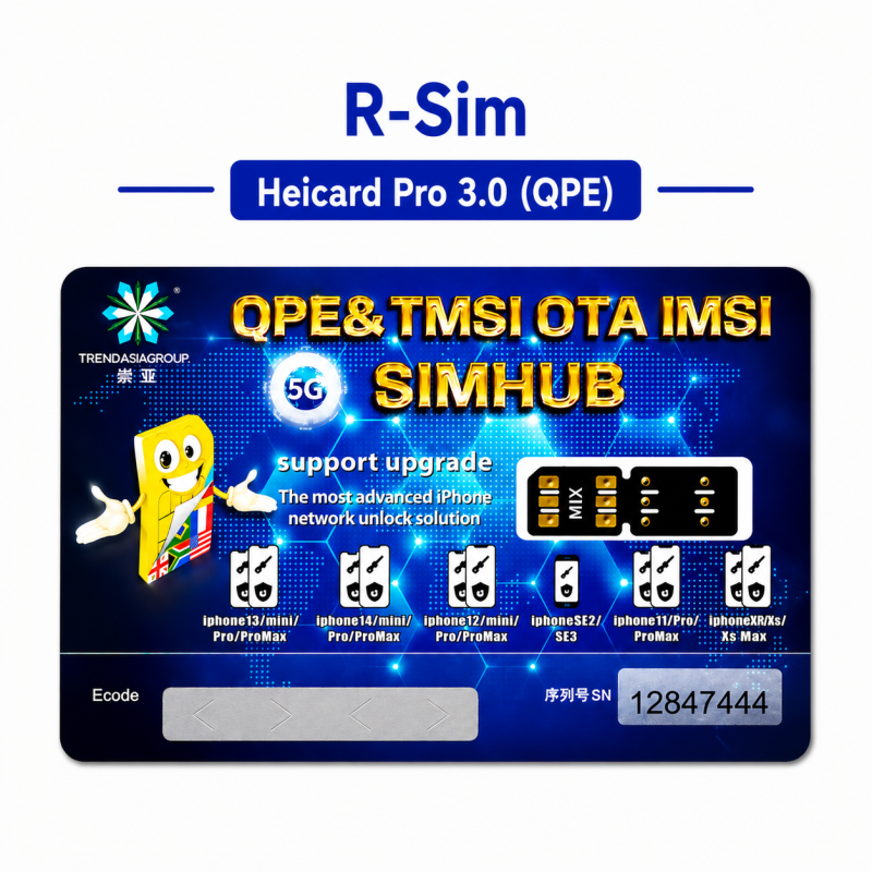 R-SIM Heicard QPE для розблокування iPhone (TurboSIM, eSIM)