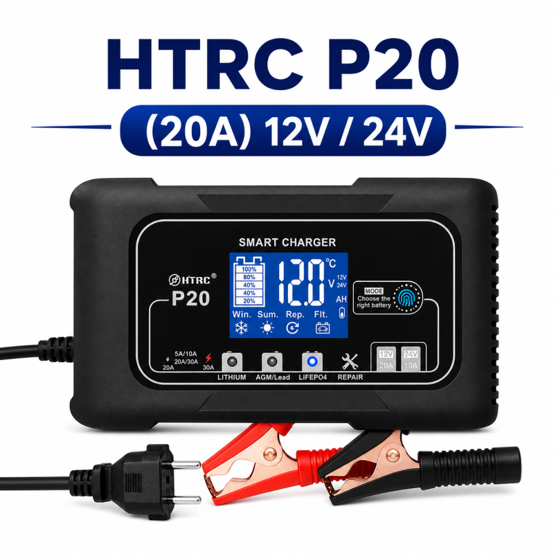 Зарядний пристрій HTRC P20 (20A) 12V / 24V для LiFePO4, AGM